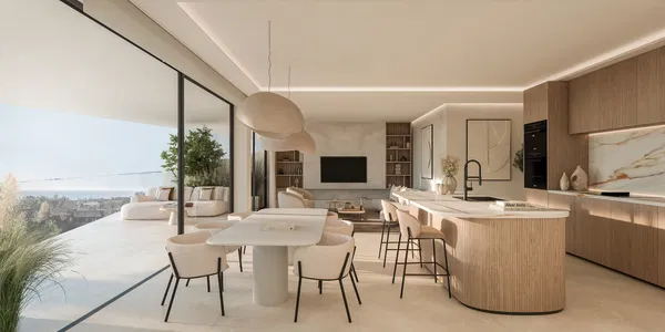Stylish apartment with panoramic views in New Golden Mile, Estepona