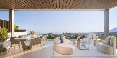 Stylish duplex penthouse with private rooftop solarium in Cancelada, Estepona