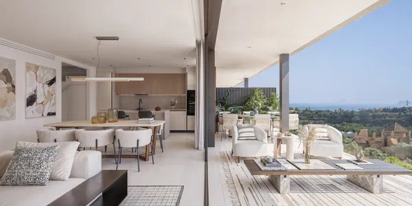 Exceptional four level penthouse with panoramic sea and mountain views in Cancelada, Estepona
