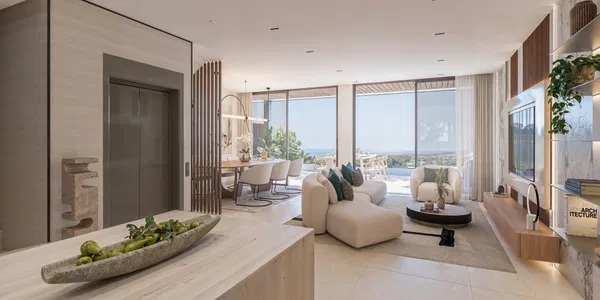 Exceptional four level penthouse with panoramic sea and mountain views in Cancelada, Estepona