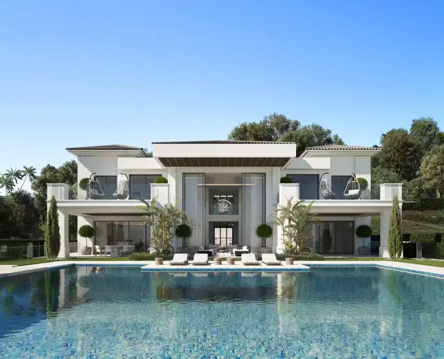 Project for front line golf villas in the surroundings of the Villa Padierna Hotel, Los Flamingos Golf, Benahavis