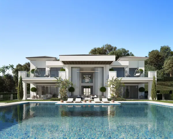 Project for front line golf villas in the surroundings of the Villa Padierna Hotel, Los Flamingos Golf, Benahavis
