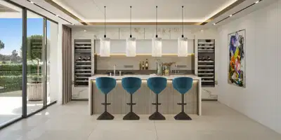 Project for front line golf villas in the surroundings of the Villa Padierna Hotel, Los Flamingos Golf, Benahavis