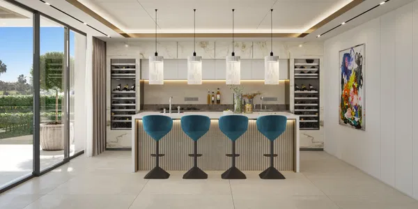 Project for front line golf villas in the surroundings of the Villa Padierna Hotel, Los Flamingos Golf, Benahavis