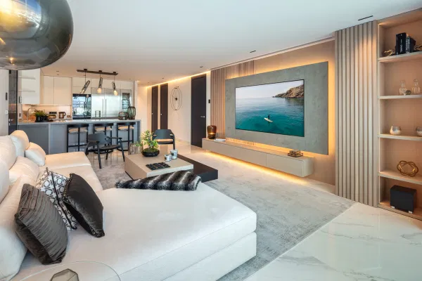Newly renovated modern apartment on the front line of Puerto Banus, Marbella