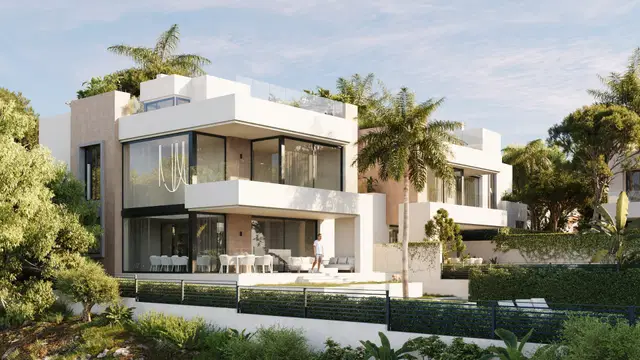 Exclusive residential of four villas in Marbella East