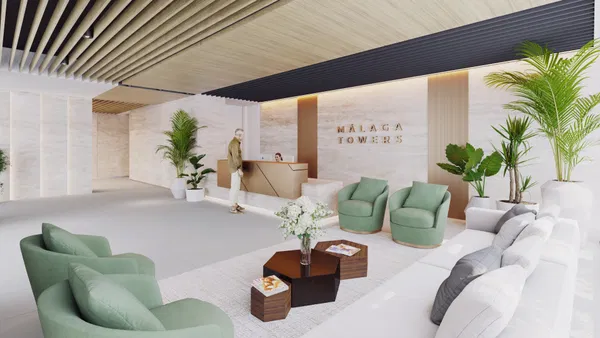 Stunning seafront penthouse on Malaga's Golden Mile, designed by Estudio Lamela