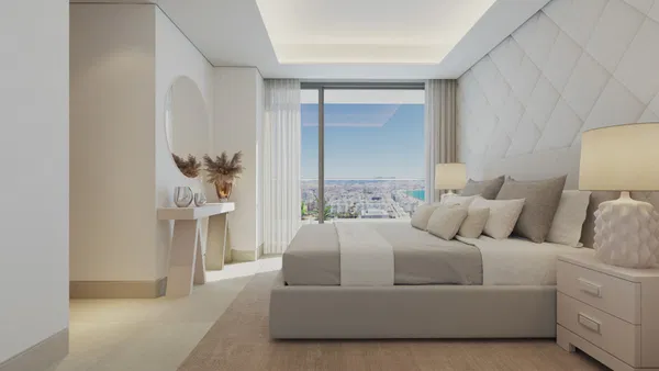 Stunning seafront penthouse on Malaga's Golden Mile, designed by Estudio Lamela