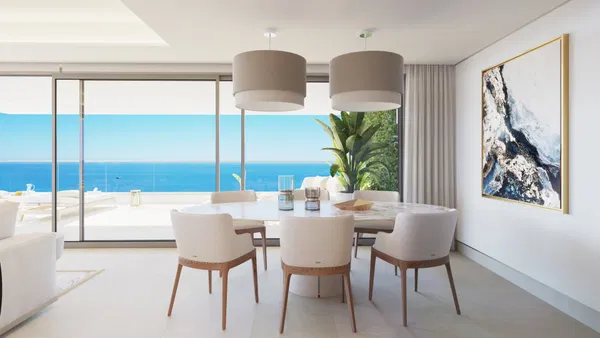 Stunning seafront penthouse on Malaga's Golden Mile, designed by Estudio Lamela