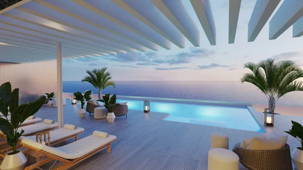 Stunning seafront penthouse on Malaga's Golden Mile, designed by Estudio Lamela