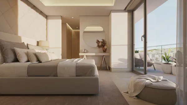 Stunning seafront penthouse on Malaga's Golden Mile, designed by Estudio Lamela