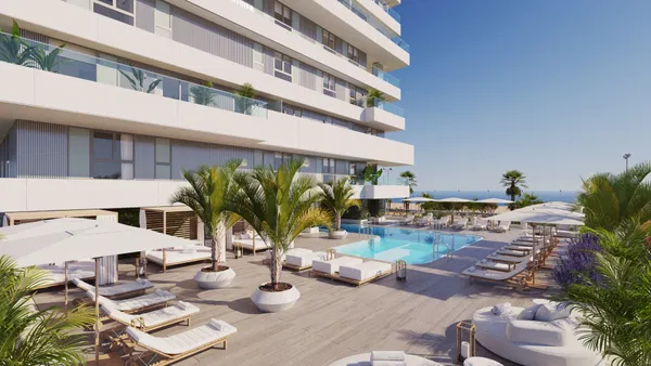 Stunning seafront penthouse on Malaga's Golden Mile, designed by Estudio Lamela