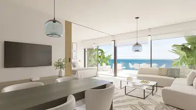 Exclusive sky villa with sea views in El Higuerón area