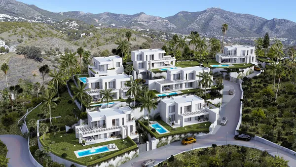Elegant villa in a gated development in the charming village of Mijas