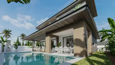 Villa with large swimming pool in spectacular gated complex