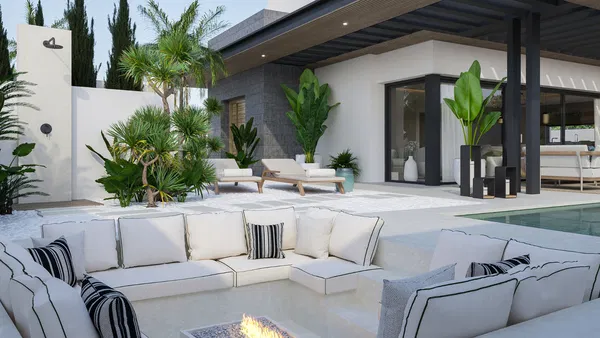 Villa with large swimming pool in spectacular gated complex