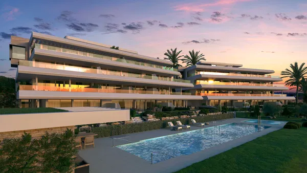 Modern new construction penthouse with stunning sea views in Estepona