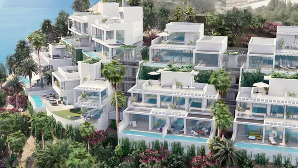 Impressive sky villa with views of the cliffs