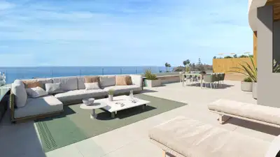 Penthouse with spectacular panoramic sea view terrace, Mijas Costa