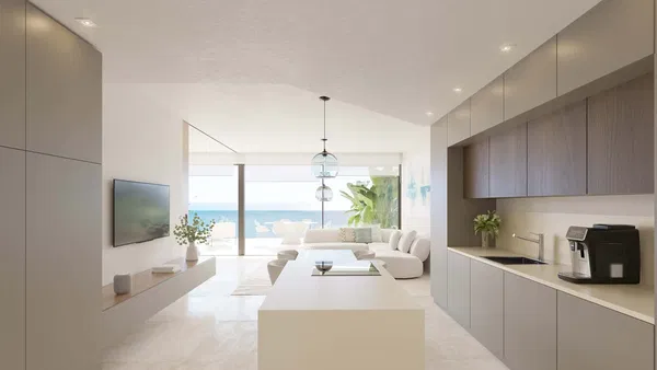 Penthouse with swimming pool and sea views in El Higuerón, Fuengirola