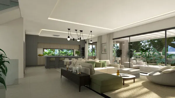 Splendid villa with rooftop solarium