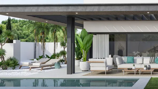 Splendid villa with rooftop solarium