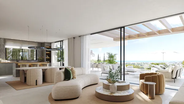 Stunning new build villa to be constructed with stunning sea views in the new Golden Mile, Estepona