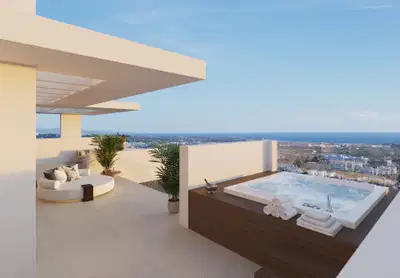 Stunning new build villa to be constructed with stunning sea views in the new Golden Mile, Estepona