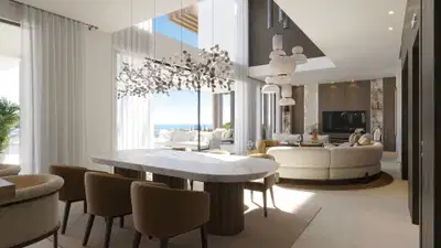 Stunning new build villa to be constructed with stunning sea views in the new Golden Mile, Estepona