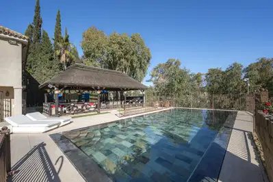Magnificent large villa with incredible panoramic views located in the prestigious El Herrojo, Benahavis