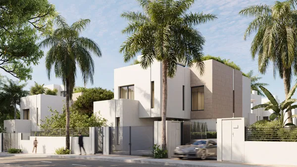 Luxurious villa off- plan on the beachfront in Las Chapas, Marbella East