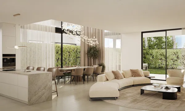 Luxurious villa off- plan on the beachfront in Las Chapas, Marbella East
