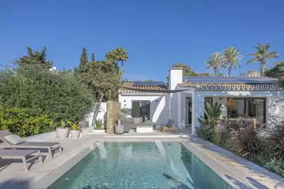 Elegant beachside villa in Marbesa: private and tranquil living just steps away from the beach