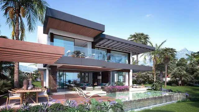 Exquisite villa project with amazing panoramic views in a closed urbanization, Nueva Andalucia