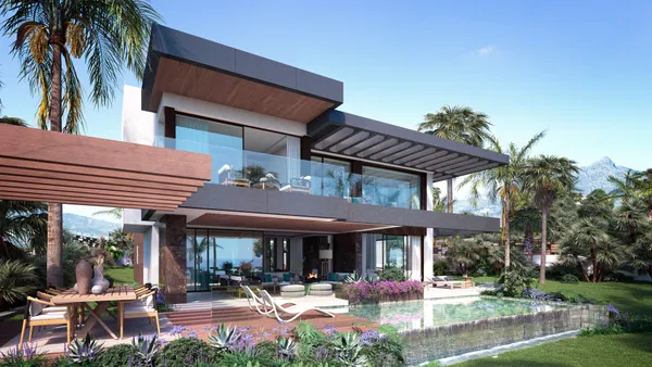 Exquisite villa project with amazing panoramic views in a closed urbanization, Nueva Andalucia