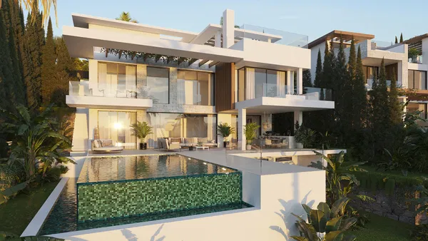 Incredible brand new off plan villa with stunning sea views in the new Golden Mile, Estepona