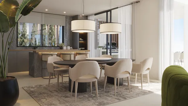 Impressive luxury villa under construction with an exclusive design and panoramic views in Estepona East