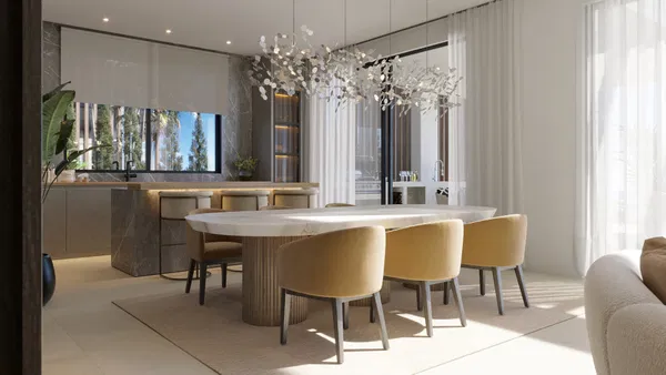 Impressive luxury villa under construction with an exclusive design and panoramic views in Estepona East