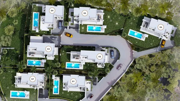 Contemporary villa with panoramic sea views and a swimming pool in Mijas Pueblo