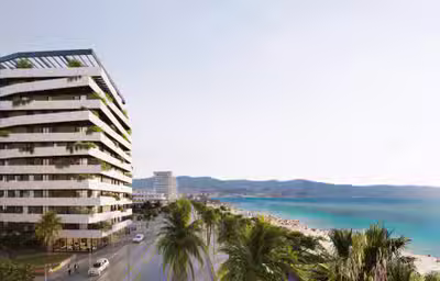 Stunning beachfront duplex penthouse in a prime city location, Pacífico, Malaga