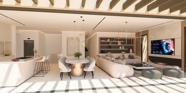 Single floor sky villa in a prestigious community with unrivalled views in Benahavís