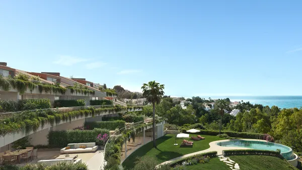 Luxury Ground Floor apartment with private garden  and sea views, Benalmadena Costa