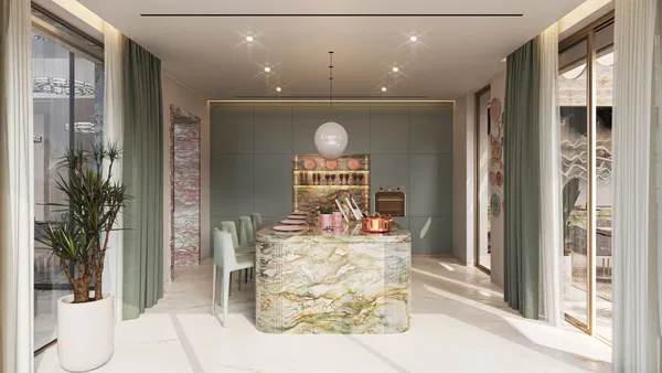 An iconic custom residence featuring Versace home design in Ocho de Oro, Marbella