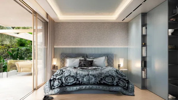 An iconic custom residence featuring Versace home design in Ocho de Oro, Marbella