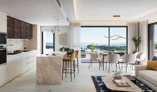 Exclusive apartment with Panoramic Golf and Sea Views in Mijas, Málaga