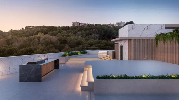 Modern penthouse with stunning views in Pedregalejo Morlaco, Málaga East