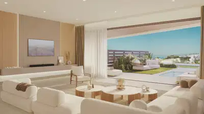 Sophisticated townhouse with spectacular views in a prestigious complex in El Higuerón, Fuengirola