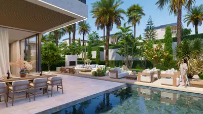Villa off plan in a new exclusive development with views of the Mediterranean on the new Golden Mile, Estepona
