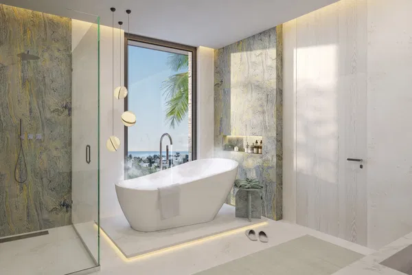 Villa off plan in a new exclusive development with views of the Mediterranean on the new Golden Mile, Estepona