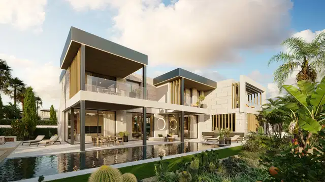 Villa off plan in a new exclusive development with views of the Mediterranean on the new Golden Mile, Estepona